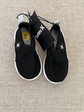 Hurley Black and White Slip-On Mesh Casual Shoes